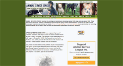 Desktop Screenshot of animalserviceleague.org